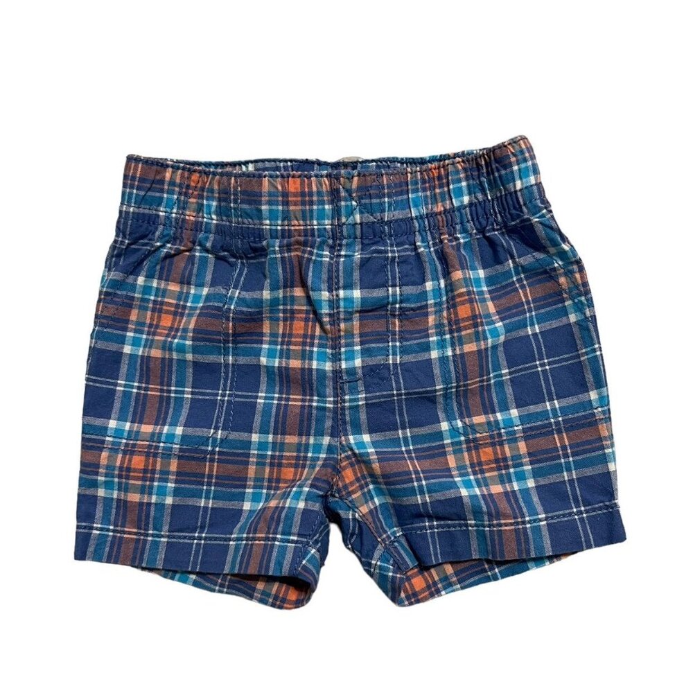 Carter's 6m Submarine Appliqué Shirt & Plaid Shorts Set - Picture 5 of 6